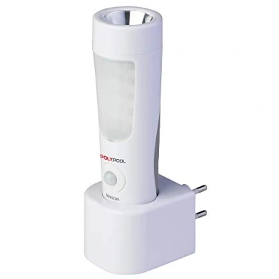 Afbeelding van Poly Pool PP3301 Draadloze LED nachtlamp GENIALUX 14+6 oplaadbare lamp voor inductie Markerlicht met aanwezigheidssensor Draagbare noodlamp Black Out