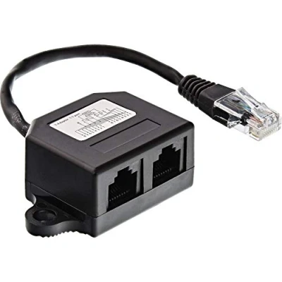 Afbeelding van InLine 69932B tussenstuk voor kabels 2x RJ45 Zwart