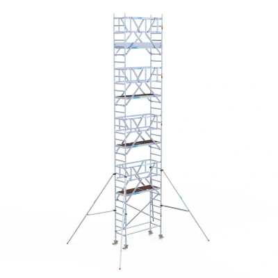 Afbeelding van Rolsteiger 0.75x1.90x10.20m houten platformen incl. dubbele voorloopleuningen