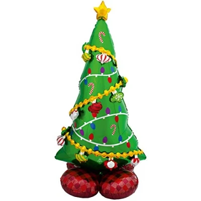 Afbeelding van Anagram Folieballon Airloonz Christmas Tree 149 X 78 Cm Groen