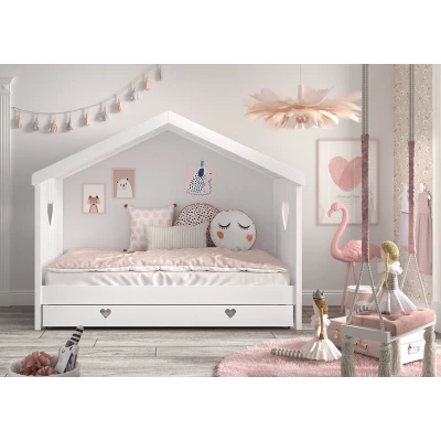 Afbeelding van KidsOnly Amori Open Huisbed met Slaaplade Wit