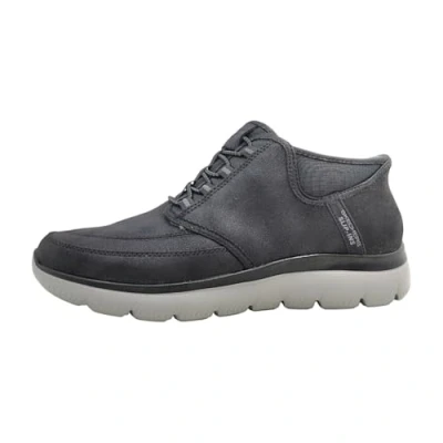 Afbeelding van Skechers Summits Basketbal Handsfree Slips voor heren, Antraciet zwart suède rand