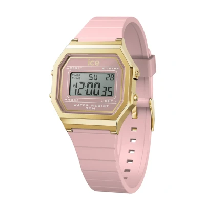 Afbeelding van Ice Watch Retro Digitaal horloge, Dames, Maat: One Size, Blush pink