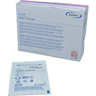 Afbeelding van Maimed Porefix eilandpleister 7 cm x 5 wondpleister kleefverband latexvrij 50 stuks