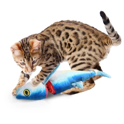 Afbeelding van All For Paws Chopped Tuna Kattenspeelgoed 35x13.5x5.5 cm Blauw