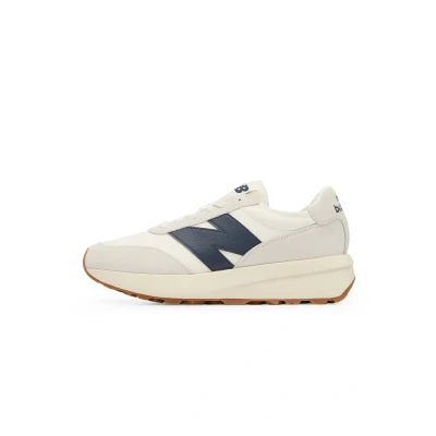 Afbeelding van New Balance U370 Unisex Sneakers laag, Maat: 38, White blue Leer en textiel