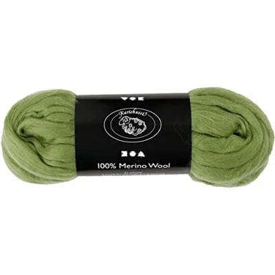 Afbeelding van Merino wol, 21 micron, cactus, 100 gr