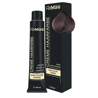 Image de FemMas Teinture Pour cheveux de qualité professionnelle 100 ml Enrichie à l’huile d&#039;argan nourrissante, kératine et céramides une coloration ou teinte permanente en blond
