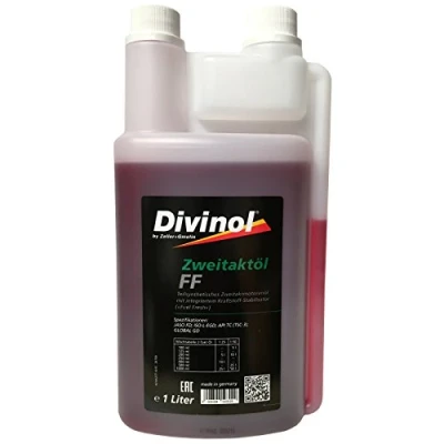 Afbeelding van Divinol 2 takt olie FF 1 x liter doseerfles gedeeltelijk synthetisch 2T