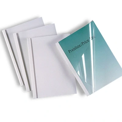Image de GBC Chemise reliure thermique stand. ThermaBind, A4, 6 mm, Blanc, pqt 100