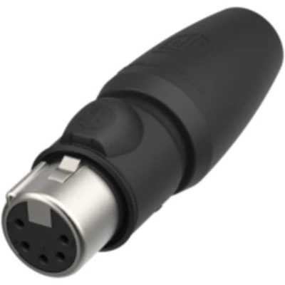Afbeelding van Neutrik NC5FX1 TOP 14 XLR connector Koppeling, recht Aantal polen: 5 Zwart 1 stuk(s)