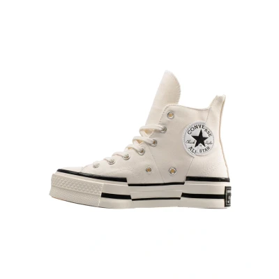 Afbeelding van Converse Lifestyle Chuck PLUS Sneakers hoog, Dames, Maat: 44, Beige Textiel
