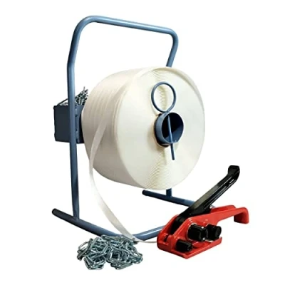 Afbeelding van TeCPLAST KFF2 Set 1 omsnoeringsband 19 mm x 600 m + spanner slanghaspel gespen weerstand 550 kg