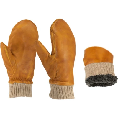Afbeelding van Mutka Leren Luxe Dames Lammy wanten Silja 2564R Bruin