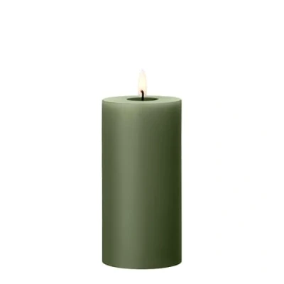 Afbeelding van Ester &amp; Erik Led Pillar kaars H15cm green soil