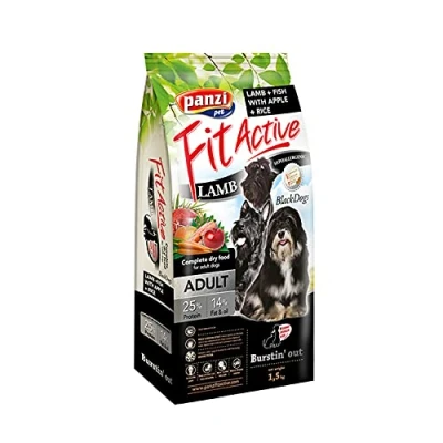 Afbeelding van Panzi Pet Blackdog Hypoallergeen hondenvoer voor kleine volwassen honden met zwarte vacht 1,5kg