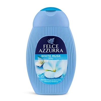 Afbeelding van Felce Azzurra White Musk 6 x 250 ml douchegel met frisse en licht bloemengeur van witte muskus pH neutraal