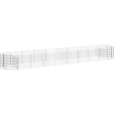 Afbeelding van VidaXL Gabion plantenbak verhoogd 500x100x50 cm gegalvaniseerd ijzer