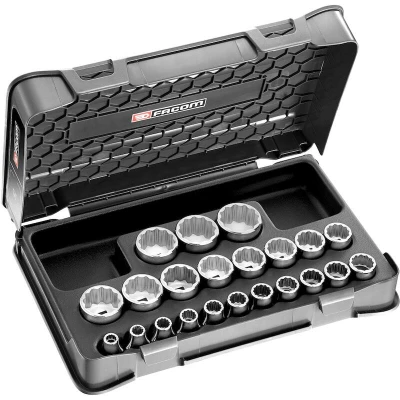 Image de FACOM S.400B coffret douilles 1/2 12 faces, métriques