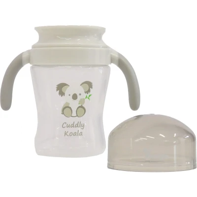 Afbeelding van Bo Jungle Drinkbeker kinderservies antilekbeker 360 240 ml Met handgrepen en deksel Cuddly Koala Drinking Cup