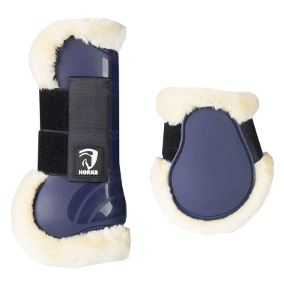 Afbeelding van Horka Beenbeschermers Bont Blauw L
