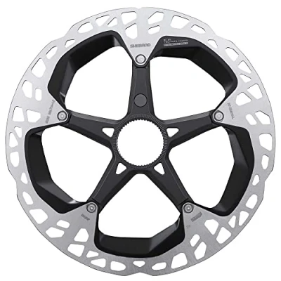 Afbeelding van Shimano Remschijf Rt em910 203 Mm Rvs Center lock Zwart/zilver