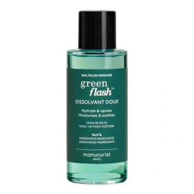 Afbeelding van Manucurist Green Flash nagellakremover, semi permanente nagellakremover en klassieke nagellak, permanent, zonder aceton, biologische bronnen, effectief, 100 ml