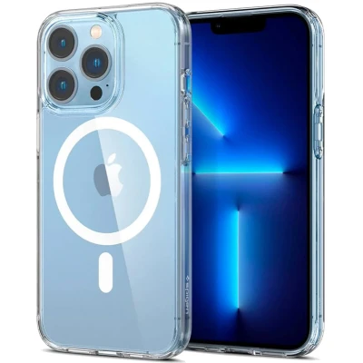 Afbeelding van Spigen Ultra Hybrid (magnetische ring) TPU met Air Cushion hoesje geschikt voor iPhone 13 Pro transparant