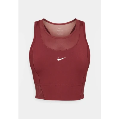 Afbeelding van Nike Performance CROP TANK Top, Dames, Maat: XL, Dark team red/white