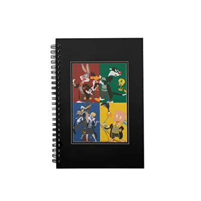 Afbeelding van Cinereplicas Looney Tunes Tunes&#039; Hogwarts Houses Notitieboek Multicolours