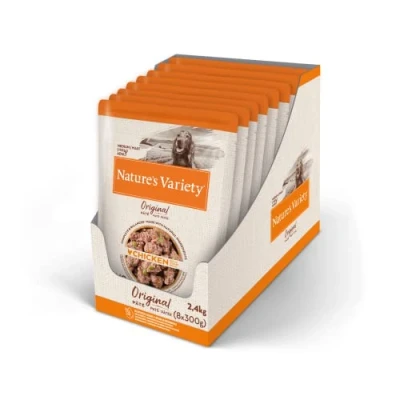 Afbeelding van Nature&#039;s Variety Original Paté No Grain Medium/Maxi Adult Hondenvoer Kip 8 x 300 g