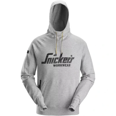 Afbeelding van SNICKERS 2894 logo hoodie (gemeleerd grijs) 28942800004