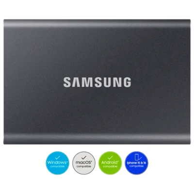 Image de Samsung T7 SSD 2To Bleu