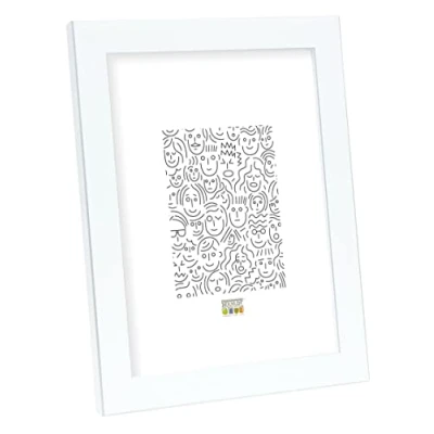 Afbeelding van Deknudt Frames Fotolijst Wit met zilverbies S41VK1 15x23 cm