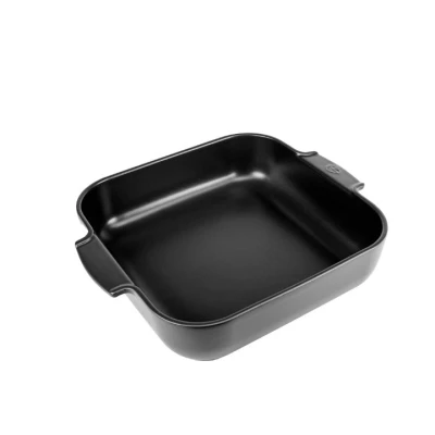 Afbeelding van Peugeot Appolia Vierkante Keramische Ovenschaal Satijnzwart 36 Cm