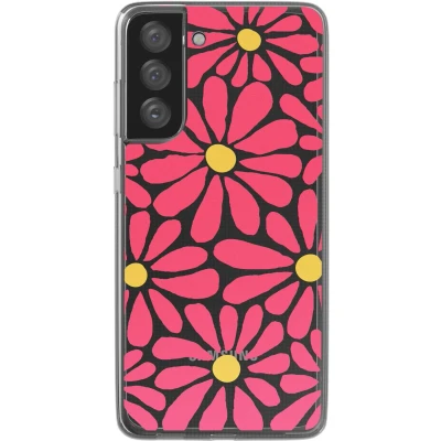 Afbeelding van imoshion hoesje Geschikt voor Samsung Galaxy S21 FE Design Dusty Rose Flowers Connect