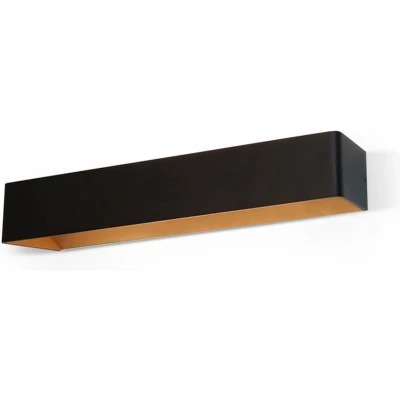 Afbeelding van Mainz Wandlamp XL zwart/goud 2x660lm dimbaar Modern Artdelight 2 jaar garantie