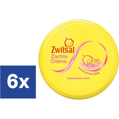 Afbeelding van Zwitsal Zachte Creme Voordeelverpakking 6x200ml