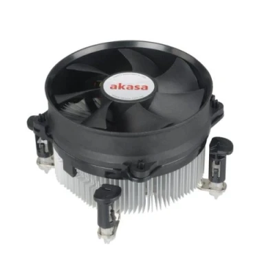 Afbeelding van Akasa Copper Core PWM koelsysteem/ventilator, TDP 115W, koperen koellichaam, 92 mm, eenvoudige installatie, ontworpen voor Intel LGA775, LGA115x, LGA1200, AK 959CU