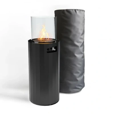 Afbeelding van Planika BINO Draagbare gashaard voor terras en terras, propaangasverwarming je tuin met beschermhoes