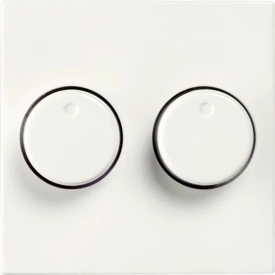 Afbeelding van Centraalplaat ION Industries V1/J1 (Dimmer, Duo, Wit)