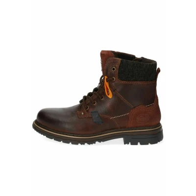 Afbeelding van Dockers by Gerli Bruine herenlaarzen, basic, rockwear, streetwear, Bruin