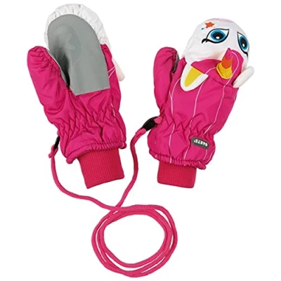 Afbeelding van Barts JongensMeisjes Mitts 3D handschoenen met print in de kleur Fuchsia, maat: 4 6 jaar