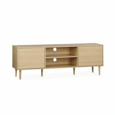 Afbeelding van sweeek Tv meubel met houtlook, 160cm