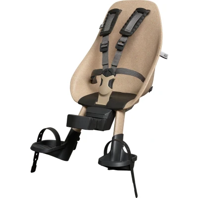 Afbeelding van Urban Iki Bio Fietsstoeltje Voor Oishi Beige/Bincho Black