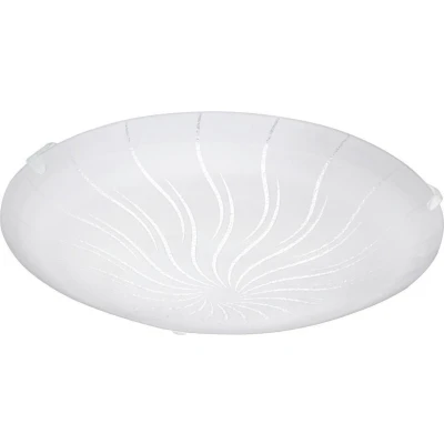 Afbeelding van EGLO Margitta 1 Wand/Plafondlamp Lichts Ø245mm. Wit Granille Wit, Helder