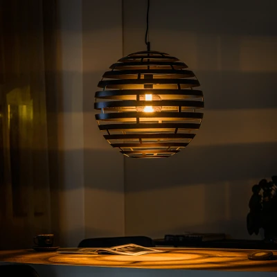Afbeelding van Josefien hanglamp zwart staal 50 cm