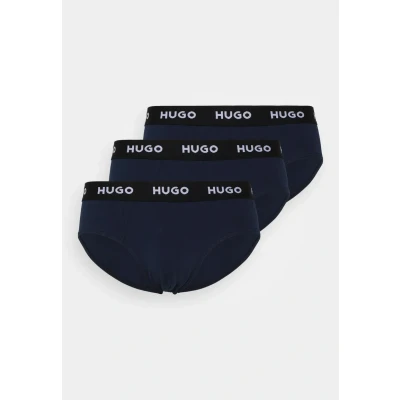 Afbeelding van HUGO BOSS heren Slip met logoband in 3 pack de kleur Donkerblauw, maat: S