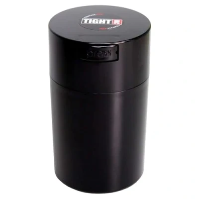 Afbeelding van Tightvac Luchtdichte container, 28,3 g tot 170 g, multifunctioneel voor droge goederen, levensmiddelen en kruiden, kunststof, zwarte dop body. 57 liter