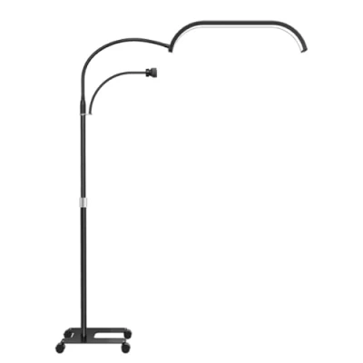 Afbeelding van ayex Halve maanlamp dimbaar met instelbare kleurtemperatuur telefoonhouder afstandsbediening zwart